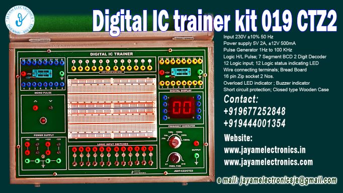 Digital Bread Board Trainer Manufacturer and Supplier Contact Number 9677252848 / 9444001354
Digital Bread Board Trainer Manufacturer and Supplier Contact Number 9677252848 / 9444001354
 
Digital IC trainer kit 019 CTZ2
Input :   230V ±10P Hz
Power supply 5V 2A, ±12V 500mA
Pulse Generator 1Hz to 100 KHz
Logic H/L Pulse
7 Segment BCD 2 Digit Decoder
12 Logic input
12 Logic status indicating LED
Wire connecting terminals
Bread Board
16 pin Zip socket 2 Nos.           
Overload LED indicator
Buzzer indicator
Short circuit protection
Closed type Wooden Case
 
Digital Bread Board Trainer Manufacturer
Digital Bread Board Trainer Supplier
 
Digital Bread Board Trainer
Who are the manufacturers of Digital Bread Board Trainer
How to buy Digital Bread Board Trainer
Where to get Digital Bread Board Trainer
How much does Digital Bread Board Trainer cost?
What is the name of the company that manufactures the Digital Bread Board Trainer?
Where to buy Digital Bread Board Trainer
What is a Digital Bread Board Trainer
How Digital Bread Board Trainer works
Digital Bread Board Trainer is available in any city
Which company manufactures Digital Bread Board Trainer?
What is the name of the company that manufactures the Digital Bread Board Trainer
Digital Bread Board Trainer quality of any company
Which company manufactures the highest quality Digital Bread Board Trainer
Digital Bread Board Trainer is quality wherever you buy
How to buy Digital Bread Board Trainer
Any company sells Digital Bread Board Trainer
How to use Digital Bread Board Trainer
How Digital Bread Board Trainer works
What is the name of a good quality Digital Bread Board Trainer
What to do to purchase Digital Bread Board Trainer
What is the name of the company that manufactures the Digital Bread Board Trainer
Where is the Digital Bread Board Trainer Manufacturing Company?
What is the address of the company that manufactures the Digital Bread Board Trainer?
How to contact Digital Bread Board Trainer manufacturing company
Who can get the explanation about Digital Bread Board Trainer
What to do to know the description of Digital Bread Board Trainer
Who owns the Digital Bread Board Trainer
What is Digital Bread Board Trainer used for
Where Digital Bread Board Trainer is used
Digital Bread Board Trainer available
Can I buy a Digital Bread Board Trainer?
Do Digital Bread Board Trainer sell
Who sells Digital Bread Board Trainer
What Digital Bread Board Trainer sells for
Where do they sell Digital Bread Board Trainer
Digital Bread Board Trainer is sold in any company
Ask anyone who can get a description of the Digital Bread Board Trainer
Digital Bread Board Trainer description is available at any company
Digital Bread Board Trainer implementation is available in any company
Is Digital Bread Board Trainer available online
Can I buy Digital Bread Board Trainer online?
How much does Digital Bread Board Trainer cost?
Digital Bread Board Trainer Price List Available
Digital Bread Board Trainer Quote Available
What are the signals of the Digital Bread Board Trainer
How Digital Bread Board Trainer works
What is Digital Bread Board Trainer process description
What is Digital Bread Board Trainer Functionality
What is the function technology of Digital Bread Board Trainer
What is Digital Bread Board Trainer technology function
Which technology company manufactures Digital Bread Board Trainer?
Digital Bread Board Trainer What kind of technology do they use
They manufacture Digital Bread Board Trainer for any kind of application
Digital Bread Board Trainer can be of any shape
Digital Bread Board Trainer should be in any form
Under no circumstances should Digital Bread Board Trainer be used
Who is using Digital Bread Board Trainer
What Digital Bread Board Trainer is used for
What is the explanation of Digital Bread Board Trainer
Who has the highest quality Digital Bread Board Trainer
Who sells the highest quality Digital Bread Board Trainer
Who knows the Digital Bread Board Trainer description
Whose Digital Bread Board Trainer is better
How to use Digital Bread Board Trainer to get good results
Why Use Digital Bread Board Trainer
What Digital Bread Board Trainer should be used for
Can Digital Bread Board Trainer be used
Can I buy a Digital Bread Board Trainer?
Who buys the Digital Bread Board Trainer
Why buy Digital Bread Board Trainer
Who can buy Digital Bread Board Trainer
What to do with Digital Bread Board Trainer
How to Buy Digital Bread Board Trainer
Who can buy Digital Bread Board Trainer
By whom Digital Bread Board Trainer is sold
For whom Digital Bread Board Trainer is sold
For which Digital Bread Board Trainer is sold
Where Digital Bread Board Trainer is sold
By whom Digital Bread Board Trainer is manufactured
For whom Digital Bread Board Trainer is manufactured
For which Digital Bread Board Trainer is manufactured
Where Digital Bread Board Trainer is manufactured
How Digital Bread Board Trainer is manufactured
Can I buy a Digital Bread Board Trainer?
Can Digital Bread Board Trainer be purchased
Who knows the explanation of Digital Bread Board Trainer
Who knows the explanation of Digital Bread Board Trainer
Who needs a Digital Bread Board Trainer
For which you need Digital Bread Board Trainer
Why Digital Bread Board Trainer
Why buy a Digital Bread Board Trainer
What Digital Bread Board Trainer should be used for
How to use Digital Bread Board Trainer
 
